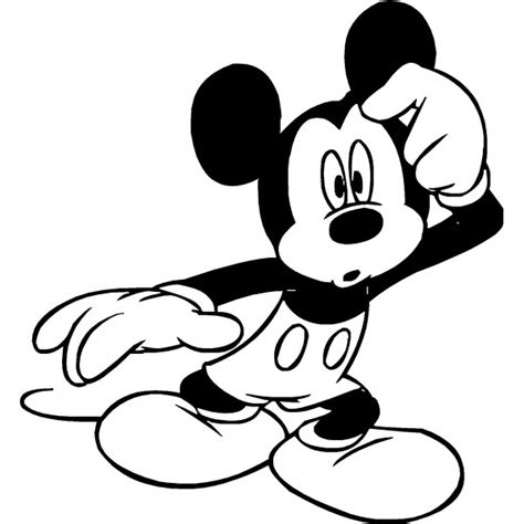 Mickey Clipart Black And White