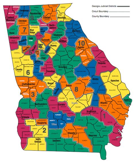 Georgia Judicial Map - First Judicial District