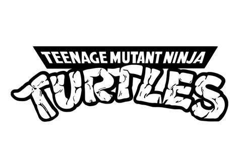 Ninja Turtles logo coloring page