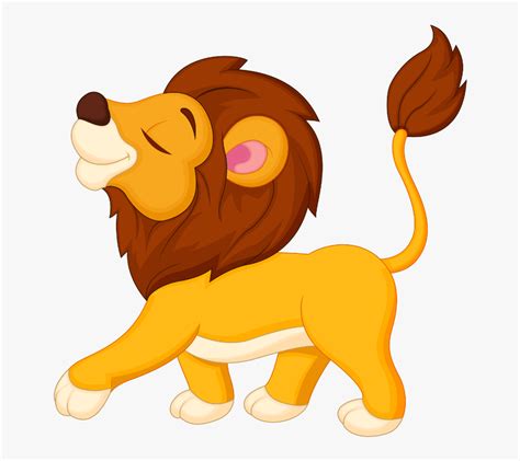 Cartoon Baby Lion Face