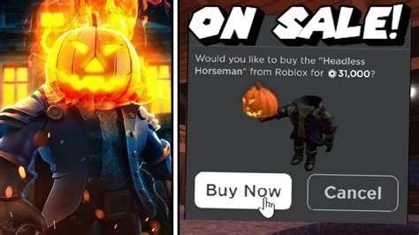 Headless Horseman is NOW on SALE // ROBLOX - YouTube