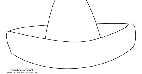 Sombrero Cut Out Template