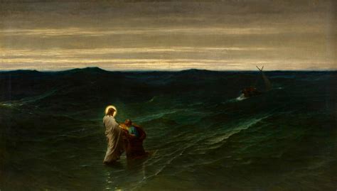 Jesus and Peter on the Water by Gustave Brion - Free Stock ...