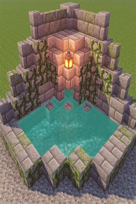 Minecraft water fountain