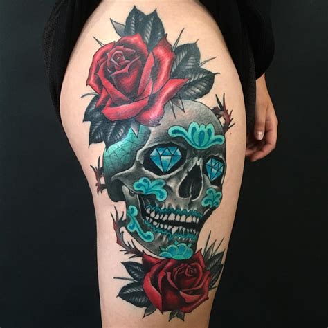 30 Amazing and Inspiring Sugar Skull Tattoos | Designwrld