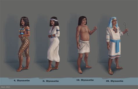 ArtStation - Reconstruction of ancient egyptian clothes