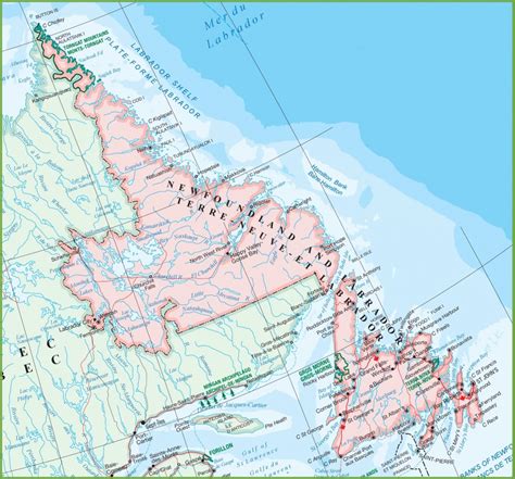 Printable Map Of Newfoundland - Printable Maps