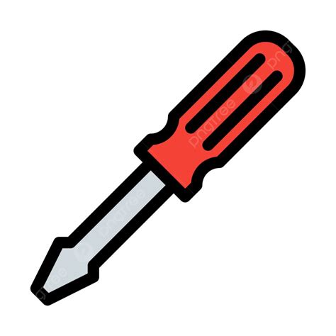 Flat Head Screwdriver Clipart PNG Images, Screwdriver Flat Head Screw ...