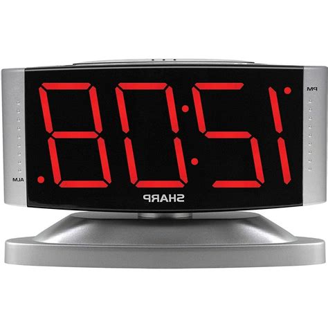 Digital Alarm Clock Snooze Large Display LED Loud