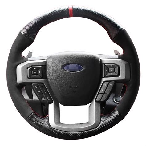 Loncky Auto Custom Fit OEM Black Genuine Leather Car Steering Wheel ...