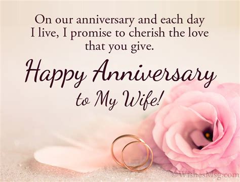 65 Best Wedding Anniversary Wishes for Wife - WishesMsg | Anniversary ...