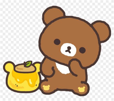 Honey Kawaii Cute Bear Brown Sweet Freetoedit - Desktop Rilakkuma 2018 ...