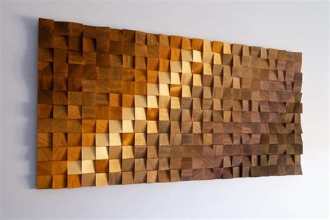 Examples of wooden wall art for any contemporary home