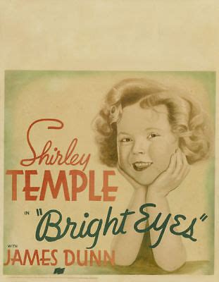 Bright eyes Shirley Temple James Dunn movie poster #1 | eBay