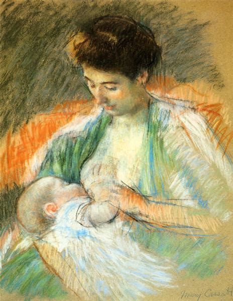 Mother Rose Nursing Her Child, c.1900 - Mary Cassatt - WikiArt.org