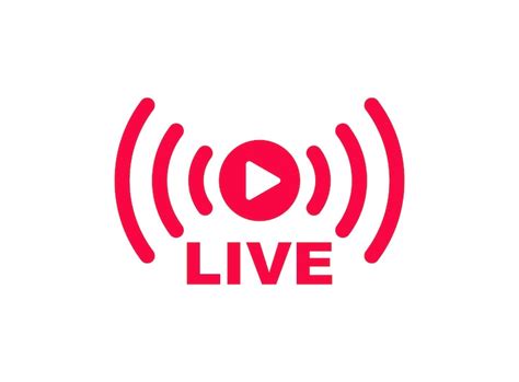 Premium Vector | Live streaming icon live broadcasting button online ...