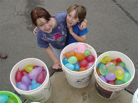 water balloon fight prep – Forestville Youth Park