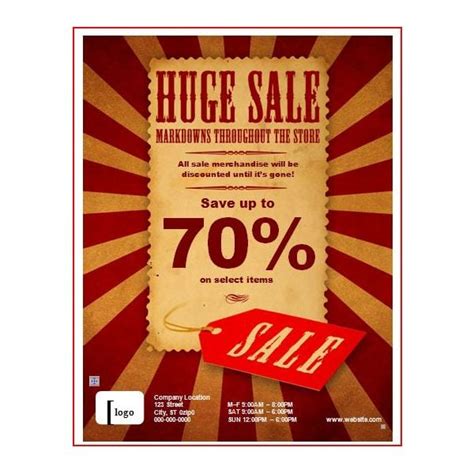 7 Free Sale Flyer Templates - Excel PDF Formats