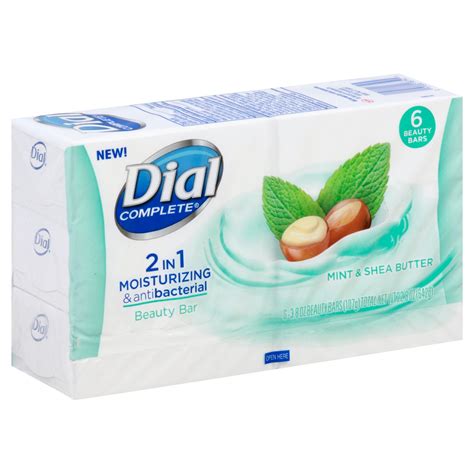 Dial Complete 2-In-1 Mint & Shea Butter Beauty Bar Soap - Shop ...