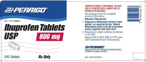 Ibuprofen 800mg - FDA prescribing information, side effects and uses