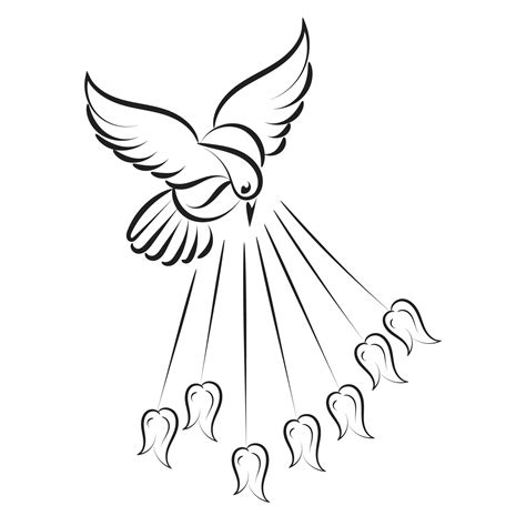 Pentecost Sunday dove logo vector illustration 24117526 Vector Art at ...