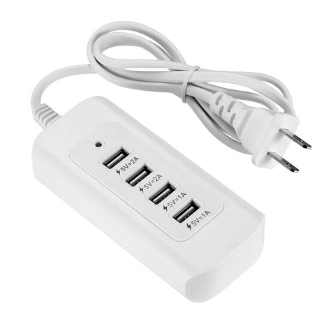 Poweradd 4 Multi-Port Power USB Hub Wall Charger Fast Charging Station ...