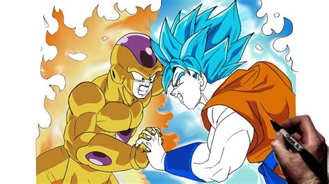 Goku Vs Frieza Drawing