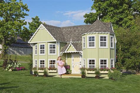 DIY Victorian Mansion Playhouse Kit from DutchCrafters Amish Furniture