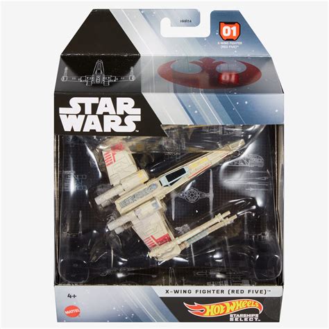 Hot Wheels Star Wars Starships Select X-wing Fighter (Red Five ...