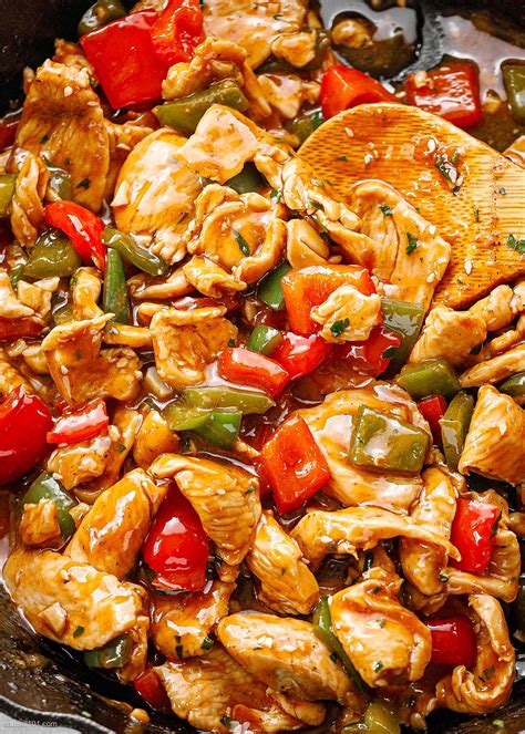 Pepper Chicken Stir Fry Recipe – Chicken Stir Fry Recipe with Peppers ...