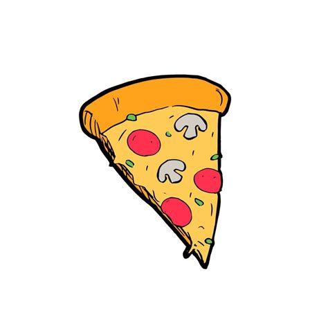 hand drawn pizza doodle vector 6208424 Vector Art at Vecteezy