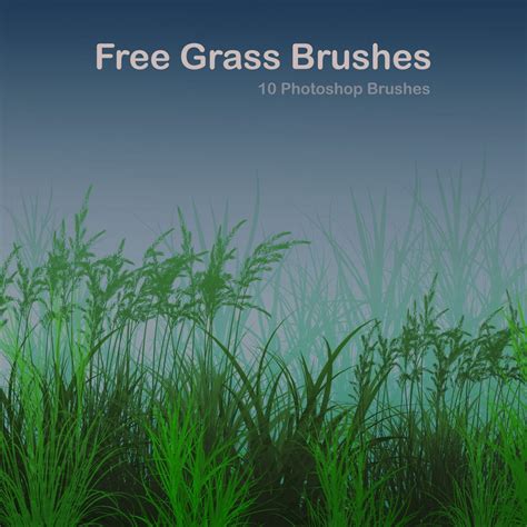 10 Free Grass Brushes - Photoshop brushes