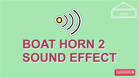 Boat horn sound effect - YouTube