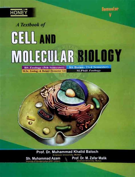 Honey A Textbook Of Cell And Molecular Biology For B.S Botany, Zoology ...