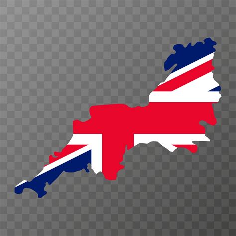 South West England, UK region map. Vector illustration. 12034768 Vector ...