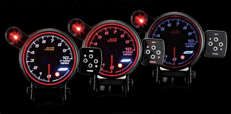 AUTOGAUGE 80mm Diesel TACHOMETER RPM GAUGE Warning & Peak with Shift ...