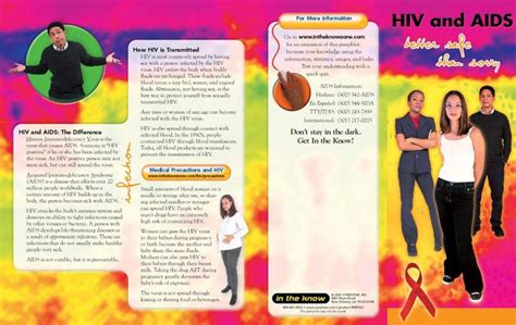 HIV and AIDS Pamphlet | Prevention & Treatment Resource Press