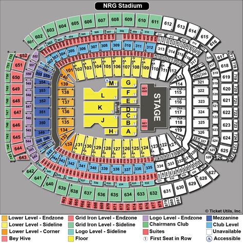 NRG Stadium Tickets | Football Rodeo seating chart | TicketCity