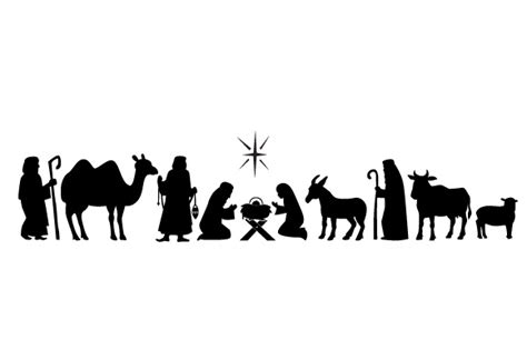 Design Free Oh Holy Night Nativity Scene SVG Files - LinkedGo Vinyl