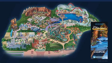 First Look: Guide Map for Avengers Campus at Disney California ...