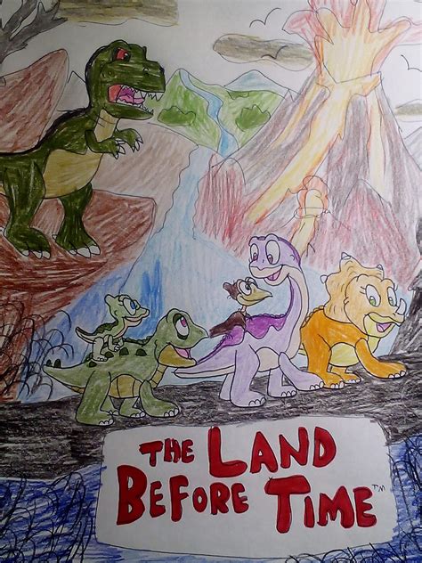 The Land Before Time poster redraw by Lelan-B-Keeton on DeviantArt