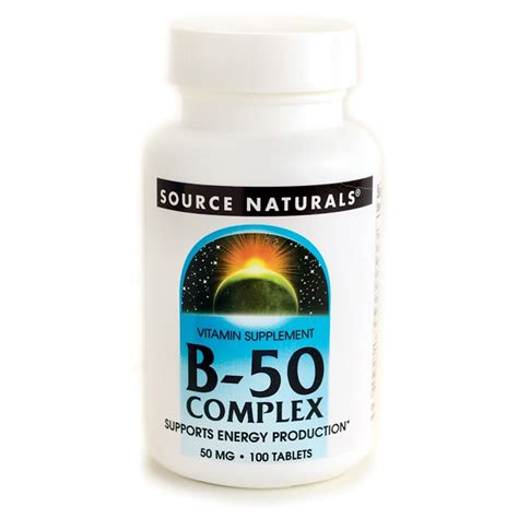 Source Naturals B-50 Complex 50 mg 100 Tabs - Swanson Health Products