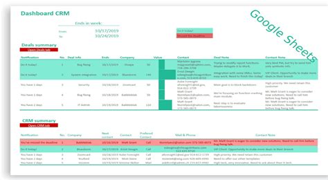 Excel CRM Template + Invoice Tracker | LuxTemplates