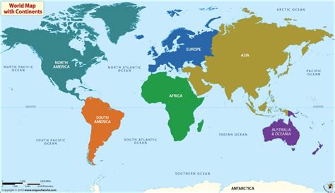 World Map Image Continents - Guinna Hyacinthia