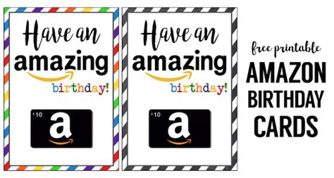 Amazon Birthday Cards Free Printable - Paper Trail Design