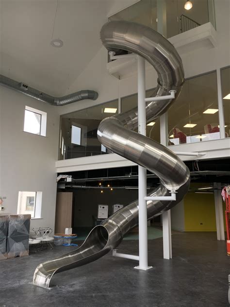 In February 2017, we installed a spiral tube slide for the headquarters ...