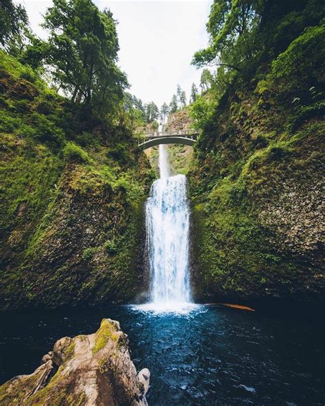 Breathtaking View of Scenic Waterfall