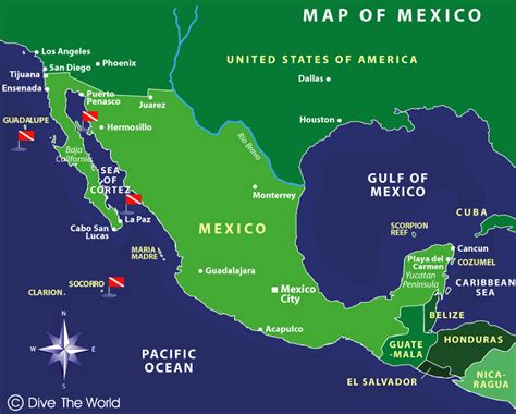 Where is Mexico? - Mexico Map - Map of Mexico - TravelsMaps.Com