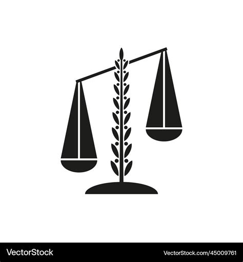 Scales of justice Royalty Free Vector Image - VectorStock