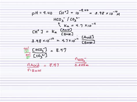 A sodium hydrogen carbonate-sodium carbonate buffer is to be prepared ...